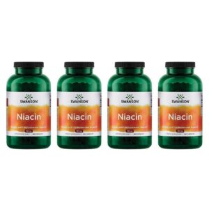 Swanson Niacina B3 500mg 250 cápsulas paquete 4