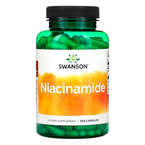 Swanson niacinamida suplemento cápsulas 250mg envase frontal