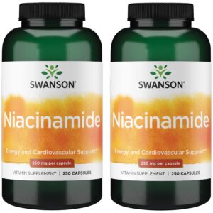 Swanson Niacinamida cápsulas vitamina B3 para salud y energía