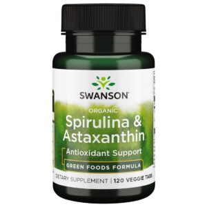 Version 1.0.0 Swanson Organic Spirulina & Astaxanthin 120 Tabs