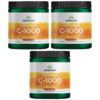 Swanson Polvo Vitamina C puro 1000mg paquete 3 unidades