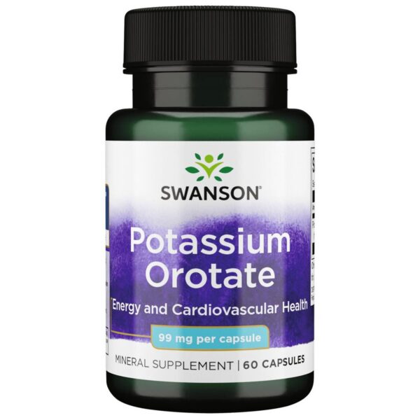 Version 1.0.0 Swanson Potasio Orotate 99 mg cápsulas frenta