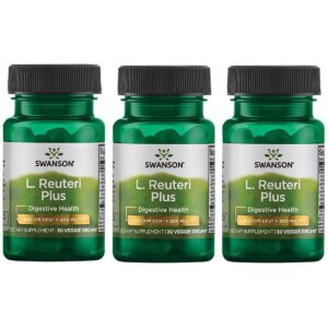 Swanson probiótico L. Reuteri paquete de 30 cápsulas vegetales para salud intestinal