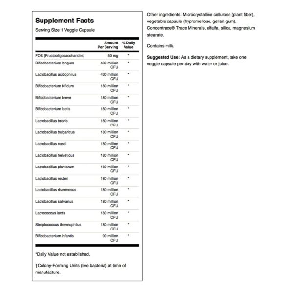 Swanson probiótico natural con prebiótico FOS