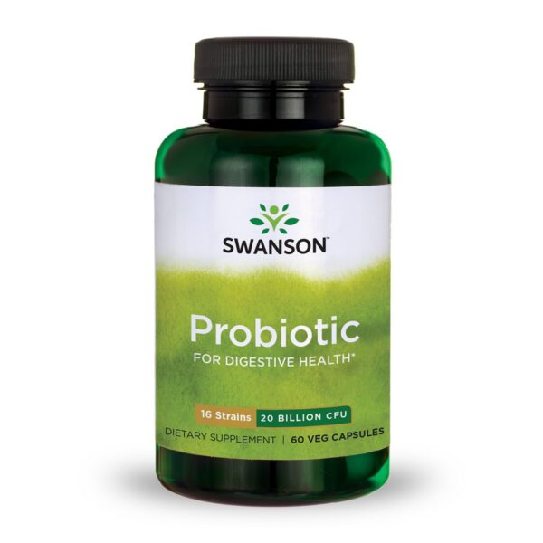 Version 1.0.0 Swanson probiótico salud digestiva 20 mil millones UFC 60 cápsulas vegetales
