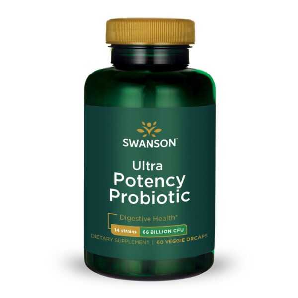 Swanson probiótico ultra potencia apoyo digestivo 60 cápsulas veganas