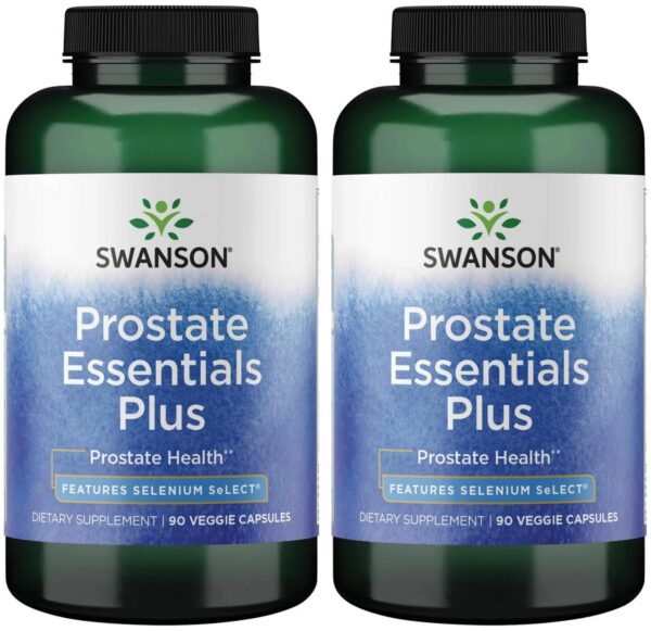 Frente del envase Swanson Prostate Plus 90 cápsulas pack 2