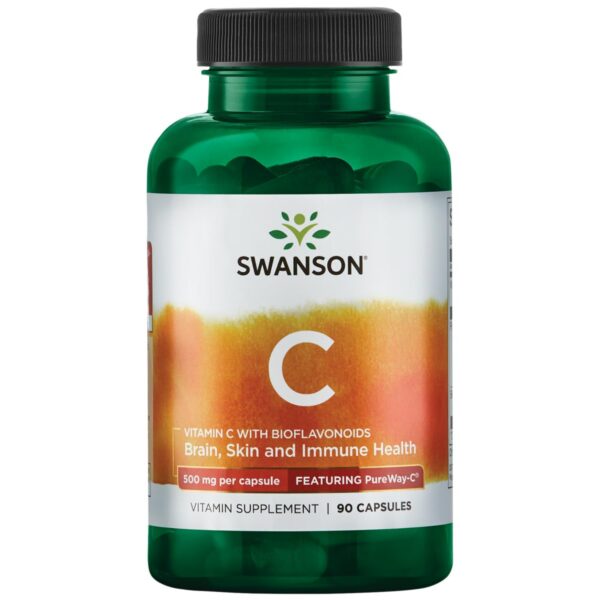 Frasco Swanson PureWay Vitamin C frente