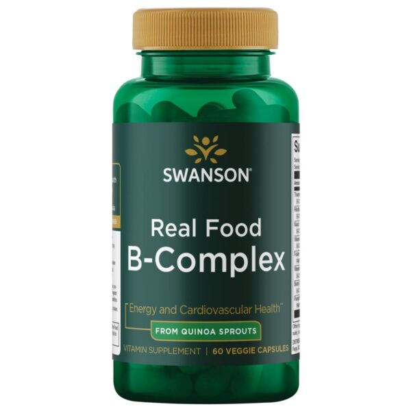 Swanson Real Food Complejo B cápsulas vegetarianas 60 unidades