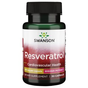 Swanson Resveratrol cápsulas caja