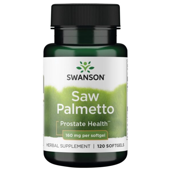 Frasco Swanson Saw Palmetto 160mg 120 cápsulas suaves
