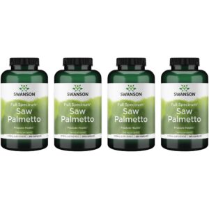 Swanson Saw Palmetto cápsulas para salud próstata masculina