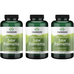 Swanson Saw Palmetto suplemento herbal para salud prostática masculina