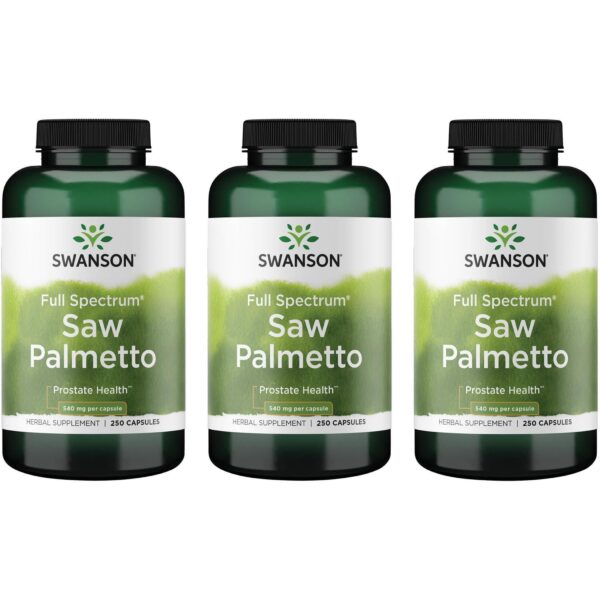 Swanson Saw Palmetto suplemento herbal para salud prostática masculina