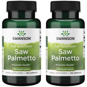 Swanson saw palmetto suplemento salud prostática cabellos cápsulas