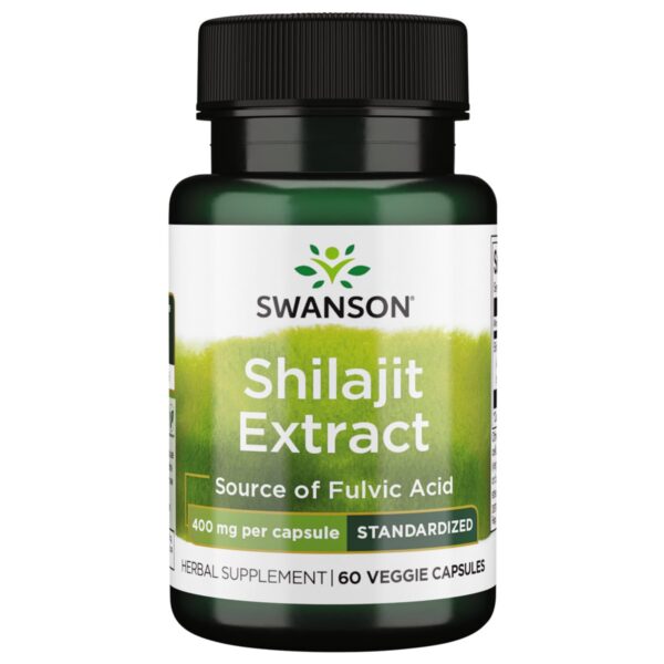 Swanson Shilajit extracto cápsula vegetal envase frontal