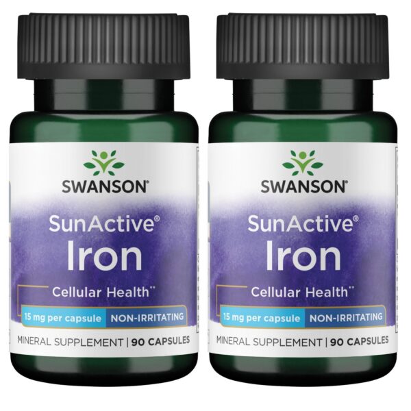 Frasco Swanson Sunactive Non-Irritating Iron 15 mg