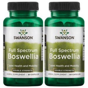 Swanson suplemento herbario boswellia doble fuerza frasco 60 cápsulas
