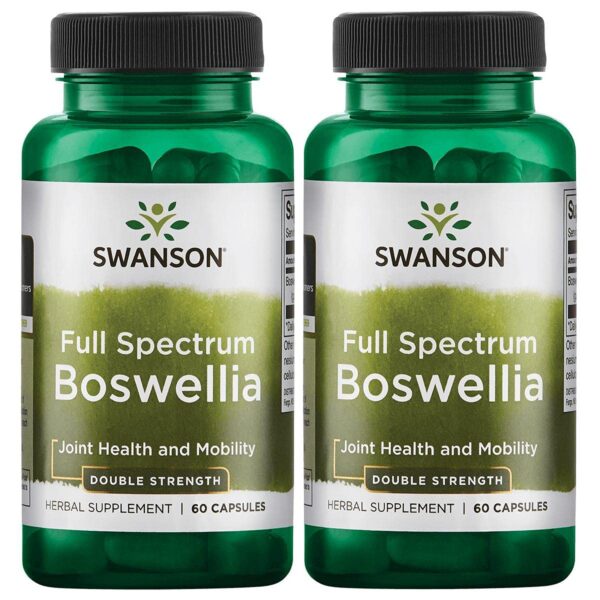 Swanson suplemento herbario boswellia doble fuerza frasco 60 cápsulas