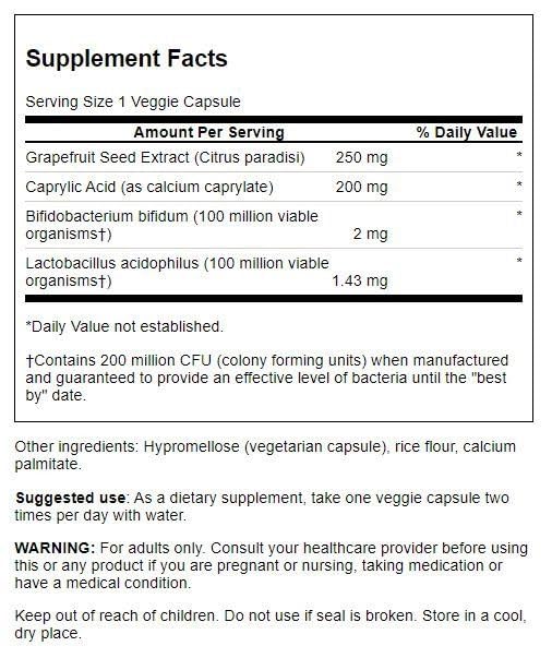 Swanson suplemento Yeast Defense 200 millones CFU vegano 120 cápsulas