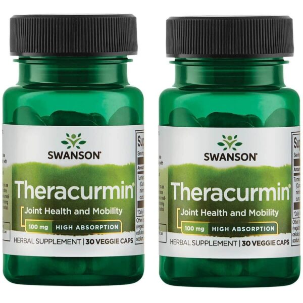 Swanson Theracurmin suplemento herbal para salud articular 2 pack