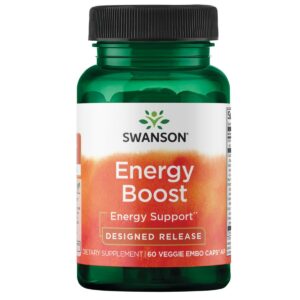 Swanson Ultra Energy Boost 60 cápsulas vegetales energía natural