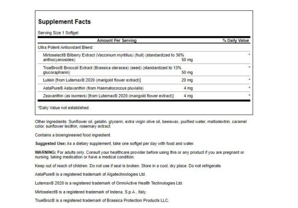 Frente del envase Vision Defense