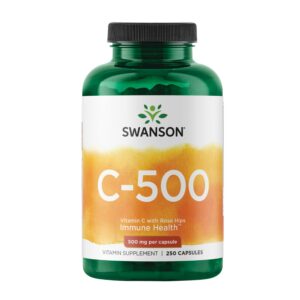 Swanson Vitamina C 500 mg frasco frontal