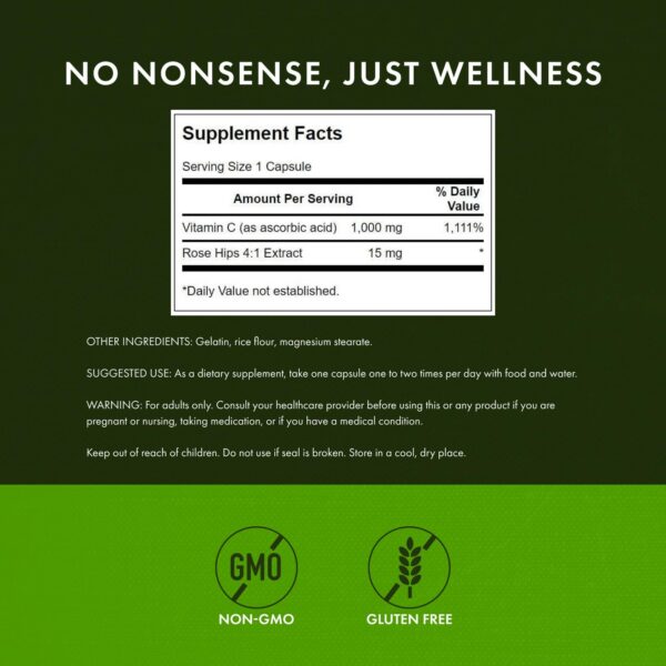 Cápsulas de vitamina C Swanson