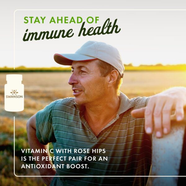 Etiqueta de Swanson Vitamina C Rosa Mosqueta