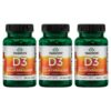 Swanson vitamina d3 suplemento salud ósea sistema inmunológico 250 cápsulas