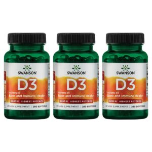 Swanson vitamina d3 suplemento salud ósea sistema inmunológico 250 cápsulas