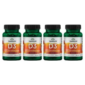 Swanson vitamina D3 suplemento salud ósea 250 cápsulas