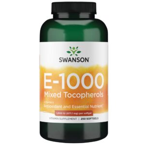 Swanson vitamina e tocoferoles 1000 UI 250 cápsulas blandas