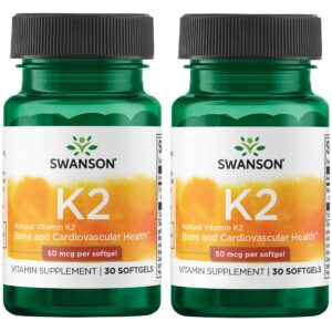Swanson Vitamina K2 Natural cápsulas blandas 30 unidades