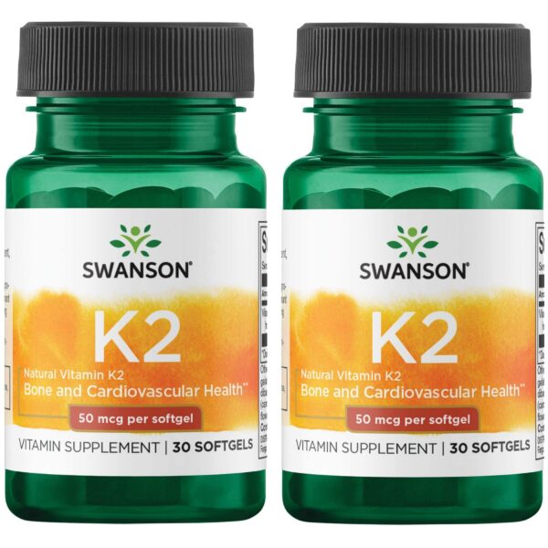 Swanson Vitamina K2 Natural cápsulas blandas 30 unidades