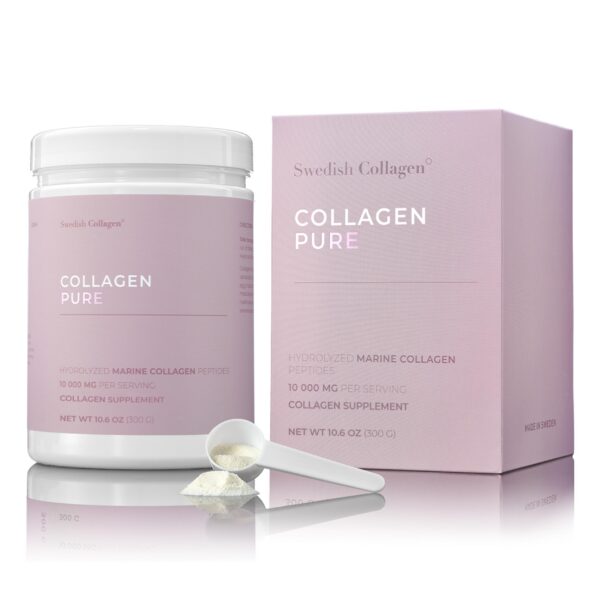 Swedish Collagen envase frontal y etiqueta