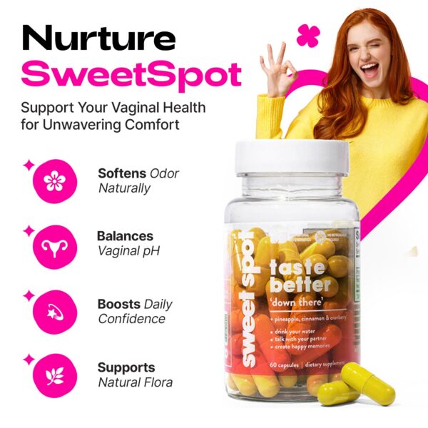 Etiqueta de probióticos Sweet Spot extracto piña