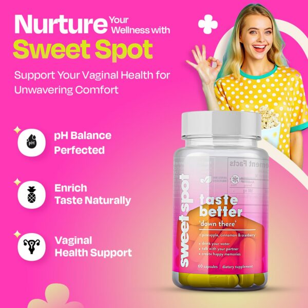 Etiqueta frontal probióticos vaginales Sweet Spot