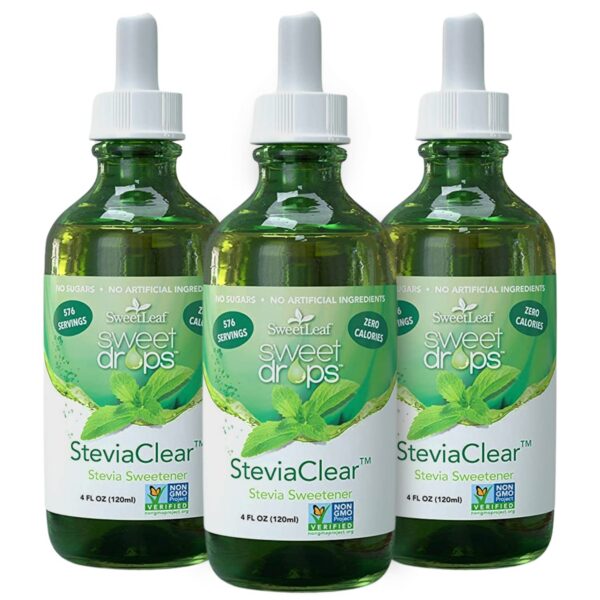 SweetLeaf gotas estevia endulzante líquido orgánico natural