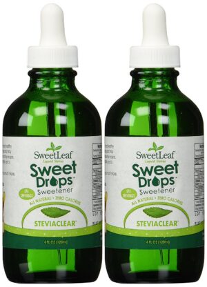 Version 1.0.0 Botella SweetLeaf SteviaClear gotas líquidas endulzante sin azúcar