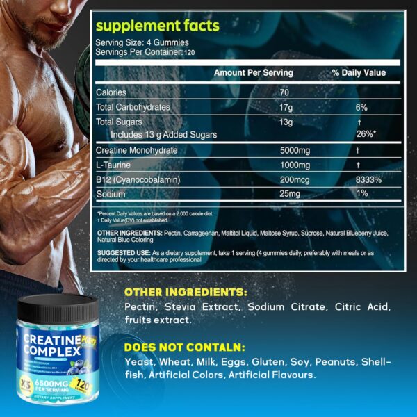 Version 1.0.0 Swing Arm etiqueta ingredientes creatina