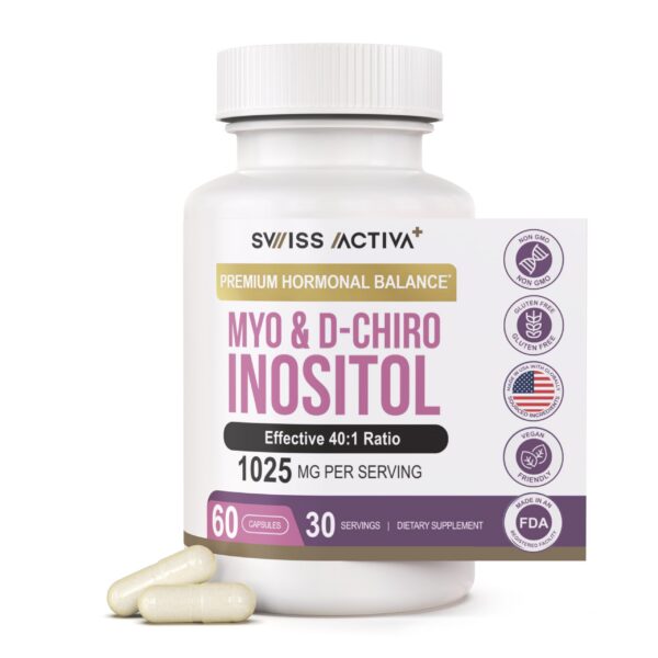 Frente del envase Swiss Activa+ Myo-Inositol