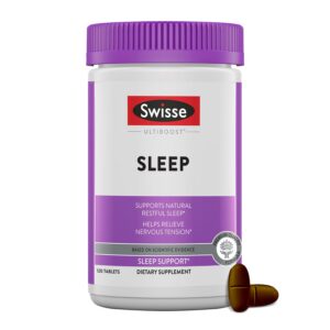 Version 1.0.0 Swisse cápsulas raíz de valeriana para dormir frasco