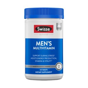 Frontal del empaque Swisse Ultivite Mens Daily Multivitamins