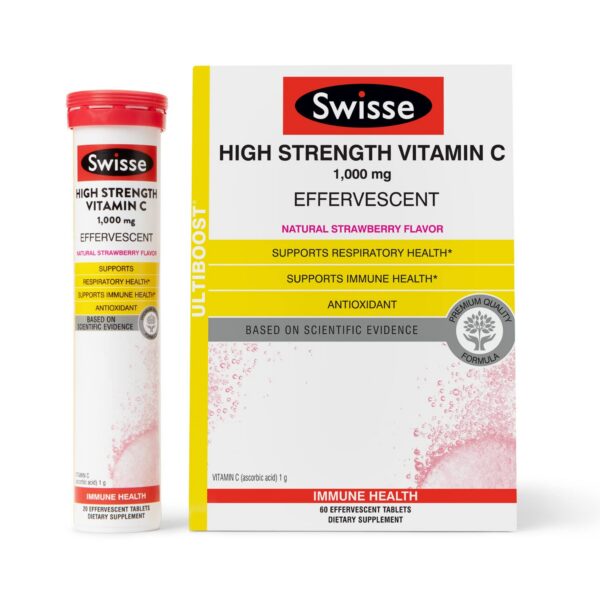 Version 1.0.0 Swisse vitamina C 1000 mg tabletas efervescentes sabor fresa