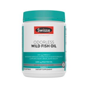 Version 1.0.0 Swisse Omega-3 aceite de pescado silvestre botella