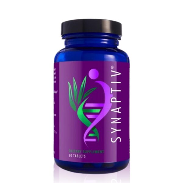 Synaptiv Brain Support frasco y etiqueta frontal