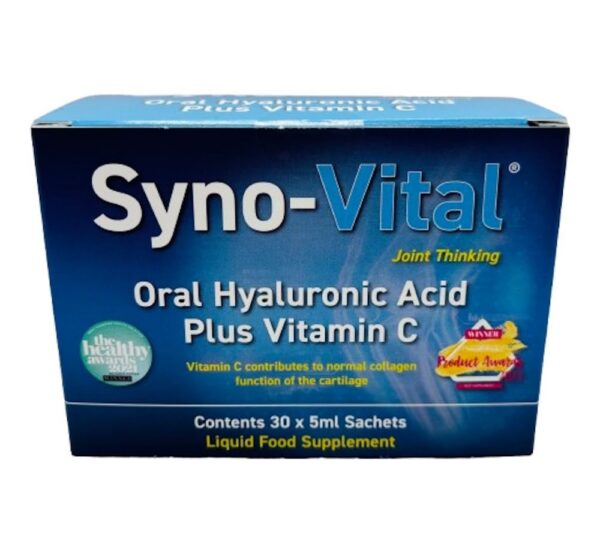 Frente de la caja SYNO-VITAL acido hialuronico 5ml sachets