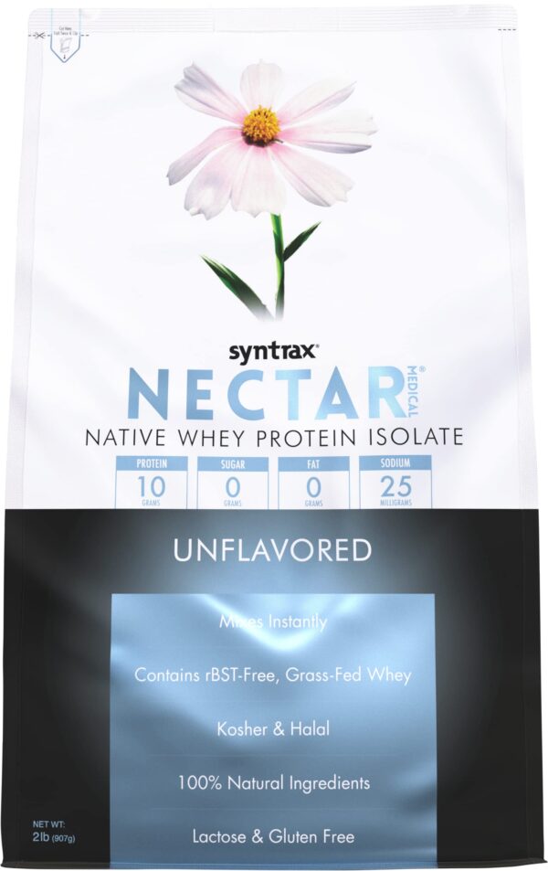 Version 1.0.0 Envase frontal de Nectar Medical Syntrax Proteína aislada